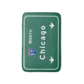 Chicago Illinois Interstate Highway Freeway Road : Badmat (Voorkant Verticaal)