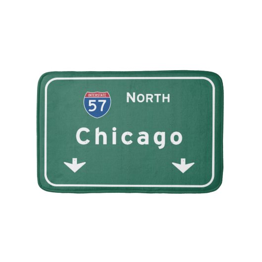 Chicago Illinois Interstate Highway Freeway Road : Badmat (Voorkant)