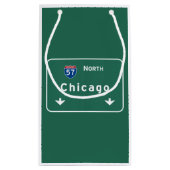 Chicago Illinois Interstate Highway Freeway Road : Klein Cadeauzakje (Achterkant)