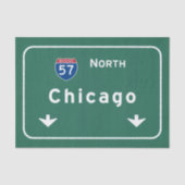 Chicago Illinois Interstate Highway Freeway Road : Tissuepapier (Voorkant)