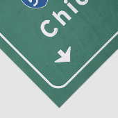 Chicago Illinois Interstate Highway Freeway Road : Tissuepapier (Detail)