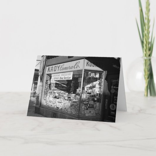Chicago Illinois Kady Camera Co Store Window 1950s Kaart (Voorkant)