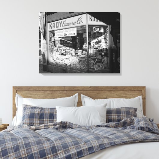 Chicago Illinois Kady Camera Co Store Window 50 Canvas Afdruk (Insitu (Slaapkamer))