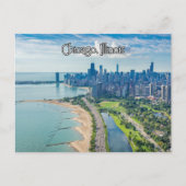 Chicago Illinois Lake Briefkaart (Voorkant)