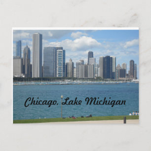 Chicago, Illinois lakefront Briefkaart