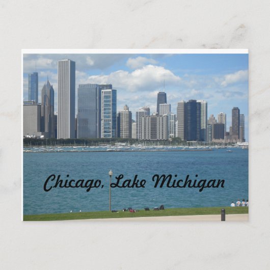 Chicago, Illinois lakefront Briefkaart (Voorkant)