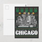 Chicago Illinois Lelijke Kerstmis Briefkaart (Voorkant / Achterkant)