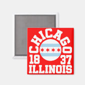 Chicago, Illinois Magneet (Voorkant / Achterkant)