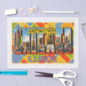 Chicago Illinois Old Vintage Travel Souvenir Tissuepapier (Craft)