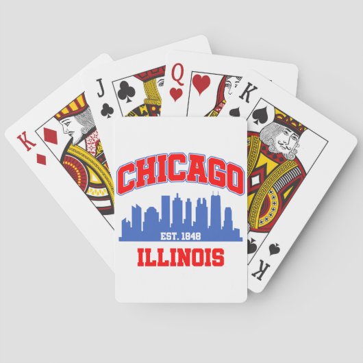 Chicago, Illinois Pokerkaarten (Achterkant)