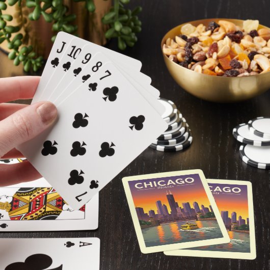  Chicago Illinois Pokerkaarten (Insitu)