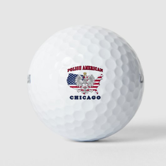 Chicago Illinois Polish Golfballen (Voorkant)