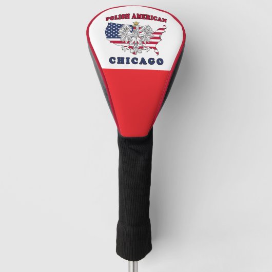 Chicago Illinois Polish Golfheadcover (Voorkant)