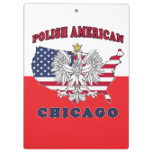 Chicago Illinois Polish Klembord (Achterkant)