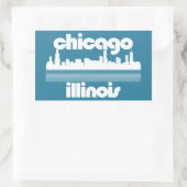 Chicago, Illinois Rechthoekige Sticker (Tas)