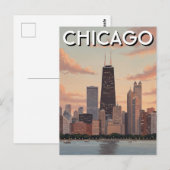 Chicago Illinois Reis Briefkaart (Voorkant / Achterkant)