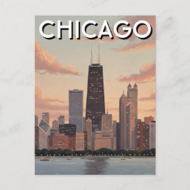 Chicago Illinois Reis Briefkaart