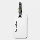 Chicago Illinois  Retro Sunset Skyline Bagagelabel (Achterkant verticaal)