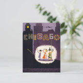 Chicago Illinois  Retro Travel Poster Briefkaart (Staand voorkant)