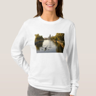 Chicago, Illinois, roeiers in Lincoln Park-lagune T-shirt