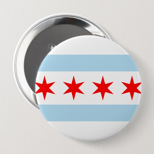 Chicago, Illinois Ronde Button 4,0 Cm (Voorkant /achterkant)