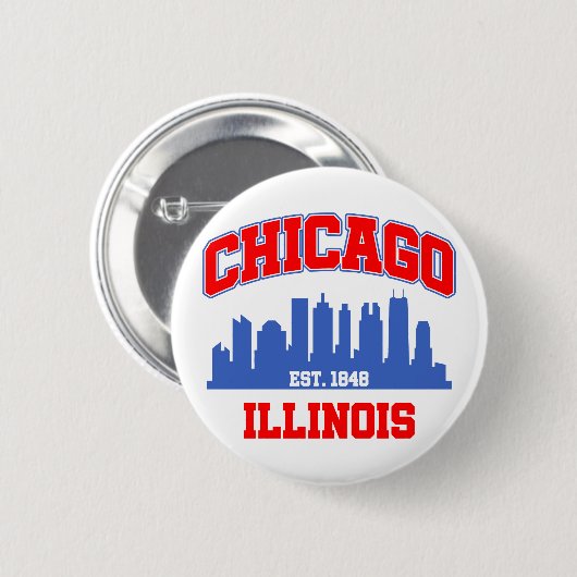Chicago, Illinois Ronde Button 5,7 Cm (Voorkant /achterkant)