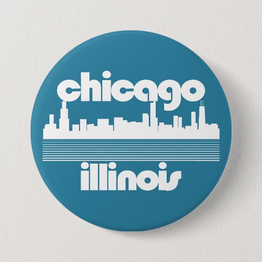 Chicago, Illinois Ronde Button 7,6 Cm (Voorkant)