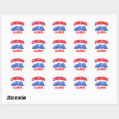 Chicago, Illinois Ronde Sticker (Vel)