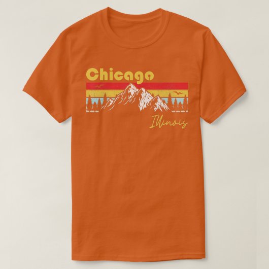 Chicago Illinois Roots Hometown Home State T-shirt (Design voorkant)