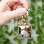 Chicago, Illinois, Rowers in Lincoln Park lagune Sleutelhanger (Hand)