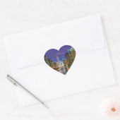 Chicago Illinois 's nachts Hart Sticker (Envelop)