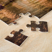 Chicago, Illinois, Silhouet en Chicago-rivier om 2 Legpuzzel (Zijkant)