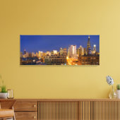 Chicago, Illinois, silhouet gefotografeerd vanuit Canvas Afdruk (Insitu (Woonkamer))
