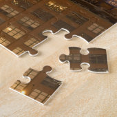 Chicago, Illinois, Silhouet van West Loop bij Legpuzzel (Zijkant)