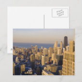 Chicago, Illinois, Silhouet vanaf de Sears Tower Briefkaart (Voorkant / Achterkant)