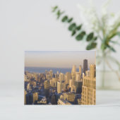 Chicago, Illinois, Silhouet vanaf de Sears Tower Briefkaart (Staand voorkant)