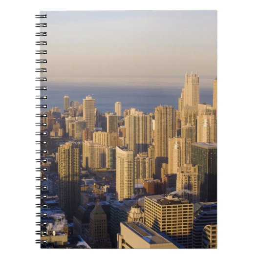 Chicago, Illinois, Silhouet vanaf de Sears Tower Notitieboek (Voorkant)
