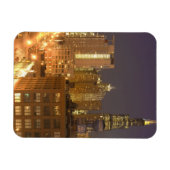 Chicago, Illinois, Silhouet vanaf West Loop bij Magneet (Horizontaal)