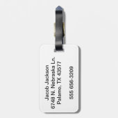 Chicago Illinois Silhouette Bagagelabel (Achterkant verticaal)