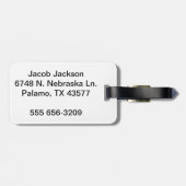 Chicago Illinois Silhouette Bagagelabel (Achterkant horizontaal)