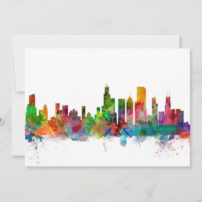 Chicago Illinois Skyline (Voorkant)
