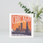 Chicago Illinois  Skyline (Staand voorkant)