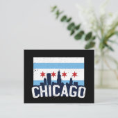 Chicago Illinois Skyline 4 Sterren  Briefkaart (Staand voorkant)