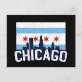 Chicago Illinois Skyline 4 Sterren  Briefkaart (Voorkant)