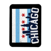 Chicago Illinois Skyline 4 Sterren Magneet (Verticaal)