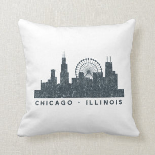 Chicago Illinois Skyline Architecture Art Gifts Kussen