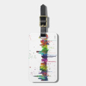 CHICAGO, ILLINOIS SKYLINE BAGAGELABEL (Voorkant verticaal)