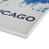 Chicago Illinois Skyline Blue Snijplank (Hoek)