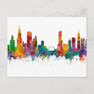 Chicago Illinois Skyline Briefkaart