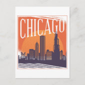 Chicago Illinois  Skyline Briefkaart (Voorkant)